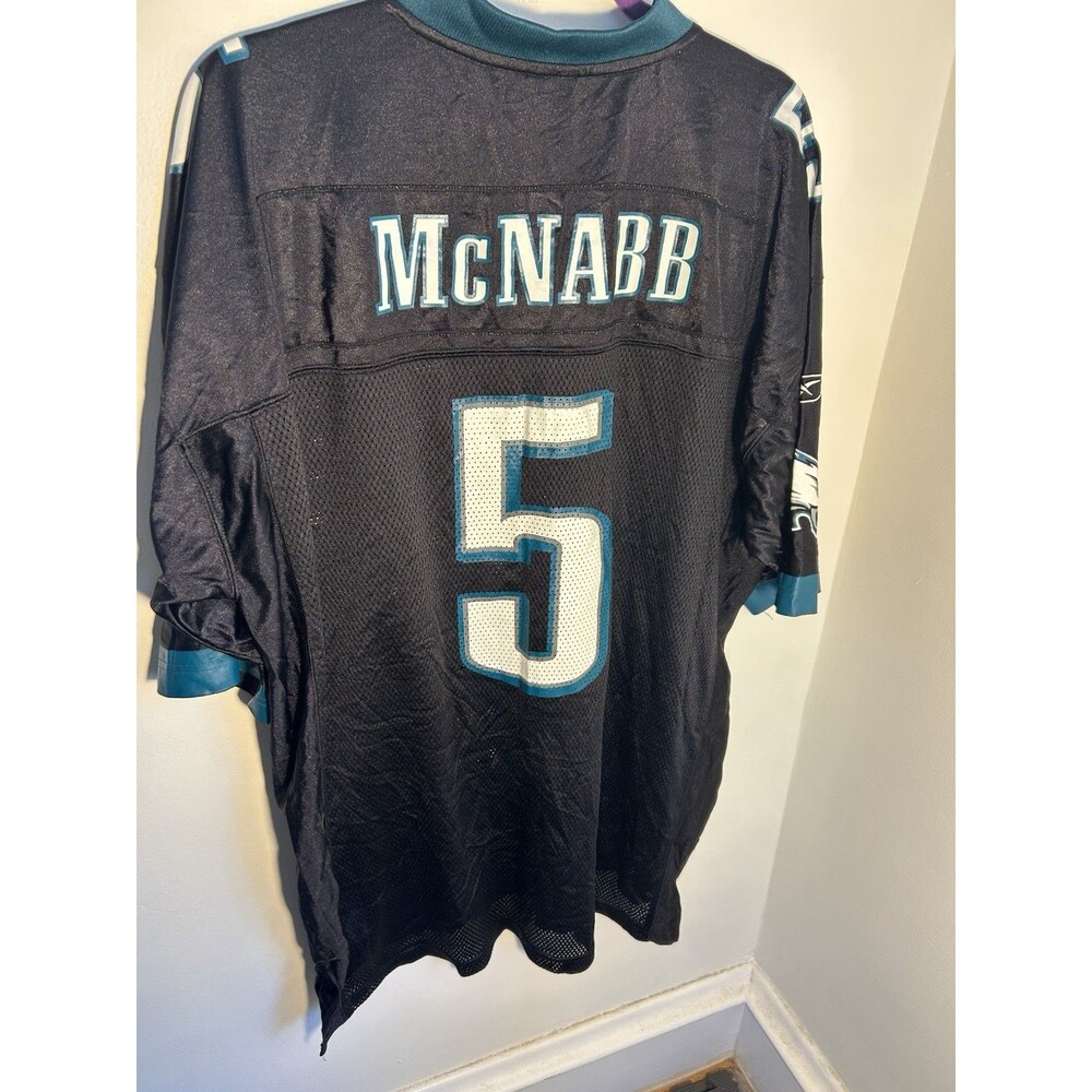 XL Vintage Reebok Philadelphia Eagles Donovan McNabb Jersey #52 Black Shirt NFL